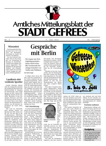 Mitteilungsblatt Juni 2012 - Gefrees