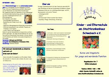 Flyer Außen - Stadtkrankenhaus Schwabach