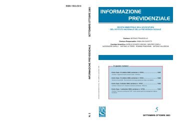 INFORMAZIONE PREVIDENZIALE - Inps