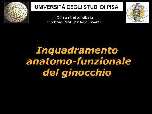 Inquadramento anatomo-funzionale del ginocchio