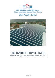 IMPIANTO FOTOVOLTAICO - ERP Massa Carrara