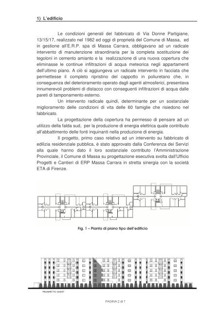 IMPIANTO FOTOVOLTAICO - ERP Massa Carrara