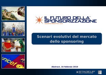 Il futuro della sponsorizzazione (pdf) - Prima Comunicazione