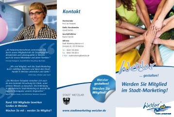 Werden Sie Mitglied! - Stadtmarketing Wetzlar