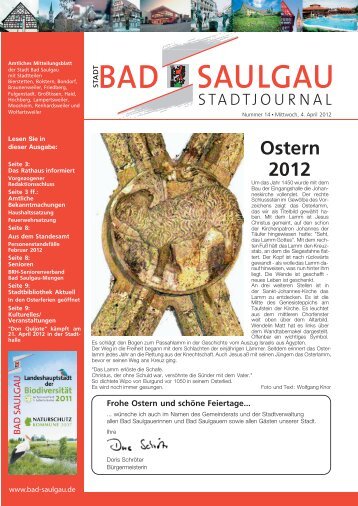 Stadtjournal Ausgabe 14/2012 - Stadt Bad Saulgau