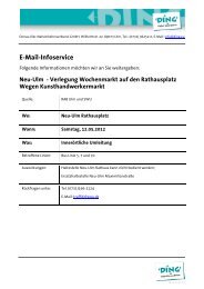 E-Mail-Infoservice - DING - Donau-Iller-Nahverkehrsverbund Gmbh