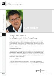 SAMI SOKKAR - geno kom Werbeagentur GmbH