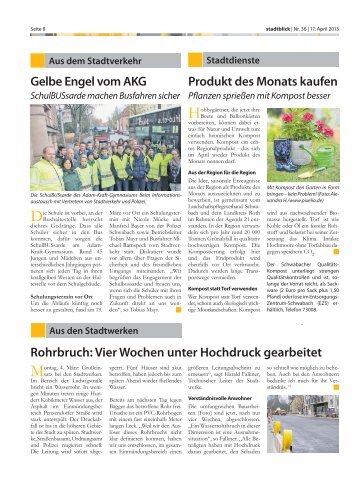 stadtblick-Auszug vom 17.04.2013 (PDF) - Stadtwerke Schwabach