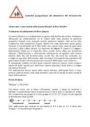 Note sulla musica Klezmer - Scuola di musica di Testaccio