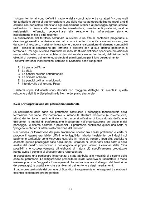 Relazione generale - Comune di Scandicci