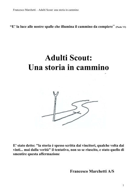 Adulti Scout: Una storia in cammino - Plebananervi.It