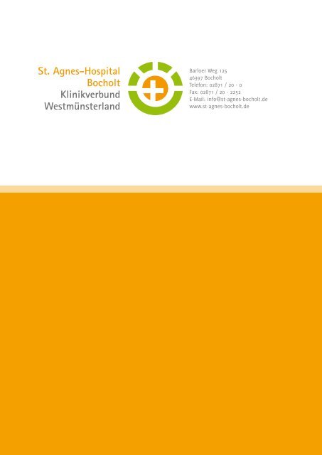 Strukturierter Qualitätsbericht 2010 - St. Agnes-Hospital Bocholt