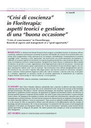 “Crisi di coscienza” in Floriterapia - Accademia di Medicina Biologica