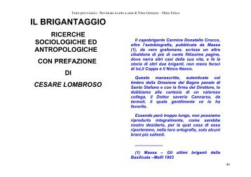 Le rovine del Brigantaggio dell'anno 1860, nelle ... - Eleaml.org