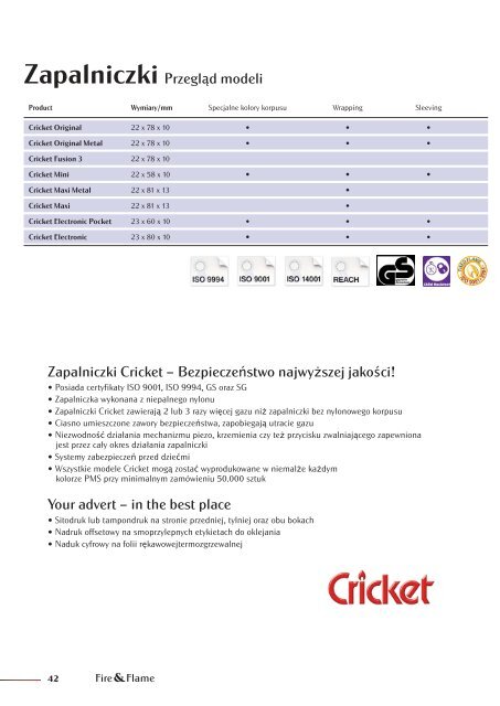 Zapałki kominkowe - Europe Match GmbH