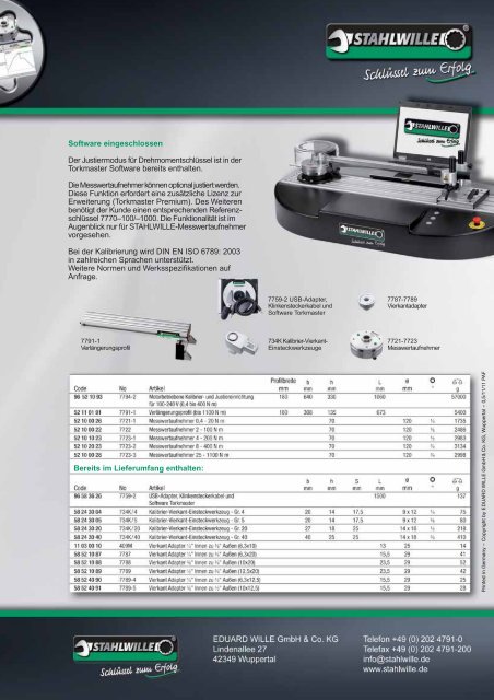 perfectControl ist eine motorbetriebene Kalibrier- und ... - Stahlwille