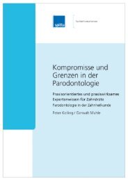 Parodontologie in der Zahnheilkunde - Spitta