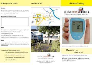 Marcumar Coumadin® INR-Selbstmessung