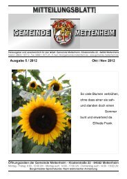 Ausgabe 5 / 2012 Okt / Nov 2012 - Gemeinde Mettenheim