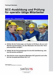 Scc-Ausbildung und Prüfung für operativ tätige Mitarbeiter