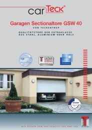 Garagen Sectionaltore GSW 40 - Dudeck Bauelemente