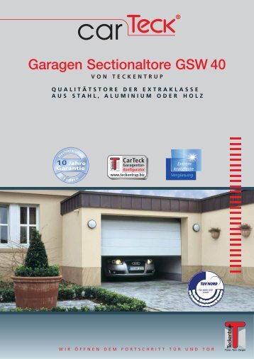 Garagen Sectionaltore GSW 40 - Dudeck Bauelemente