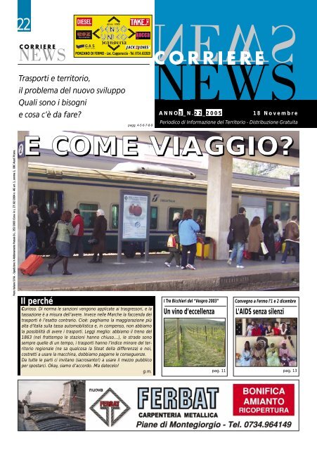 E COME VIAGGIO? - Corriere News