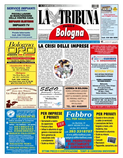 la crisi delle imprese - La Tribuna