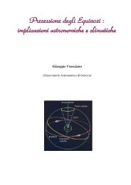 06 - Precessione degli Equinozi - Osservatorio Astronomico di Genova