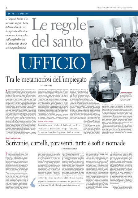 Tra le metamorfosi dell'impiegato - AT Casa - Corriere della Sera