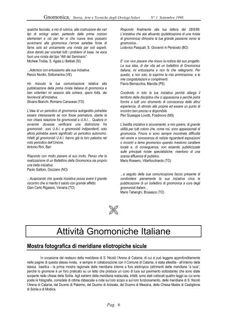 Gnomonica n° 1 - Nicola Severino