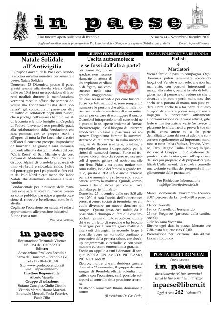 In Paese N 44 Pro Loco Brendola