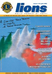 Numero 110 – Aprile 2003 - Rivista Lions