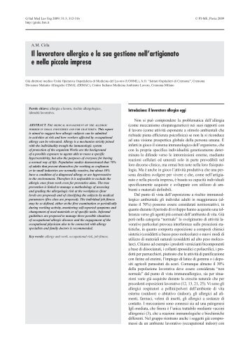 02.05 cirla - Giornale Italiano di Medicina del Lavoro ed Ergonomia ...