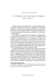Giacomo B. Contri, Il Padre e il sesso - Associazione Psicoanalitica ...