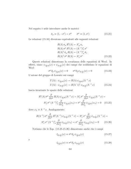 Appunti di Fisica Teorica - INFN