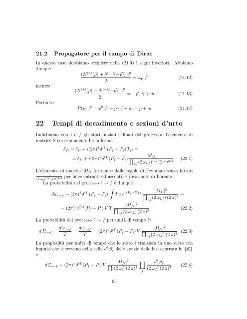 Appunti di Fisica Teorica - INFN