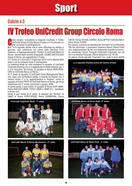 Edizione 19-2010 - Unicredit Circolo Roma