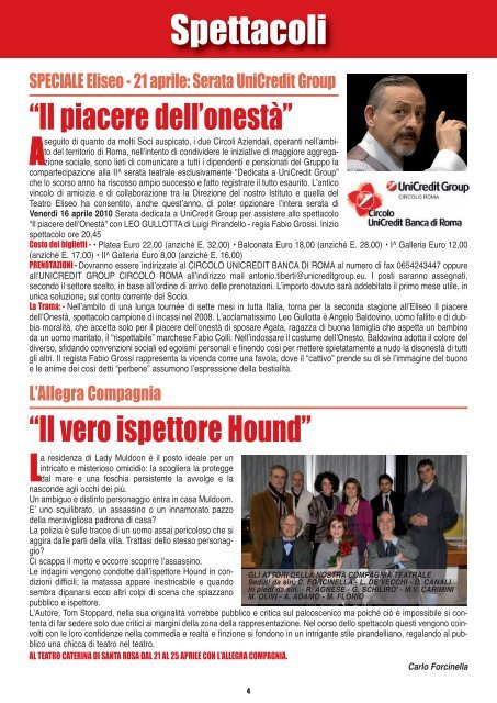 Edizione 19-2010 - Unicredit Circolo Roma