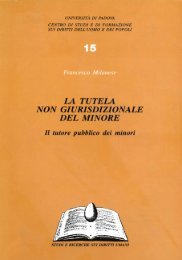 La tutela non giurisprudenziale del minore. Il tutore pubblico dei minori