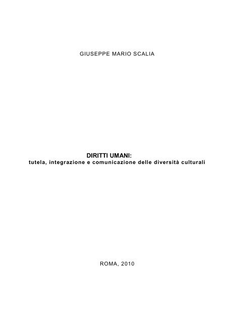 DIRITTI UMANI: - Governo Italiano