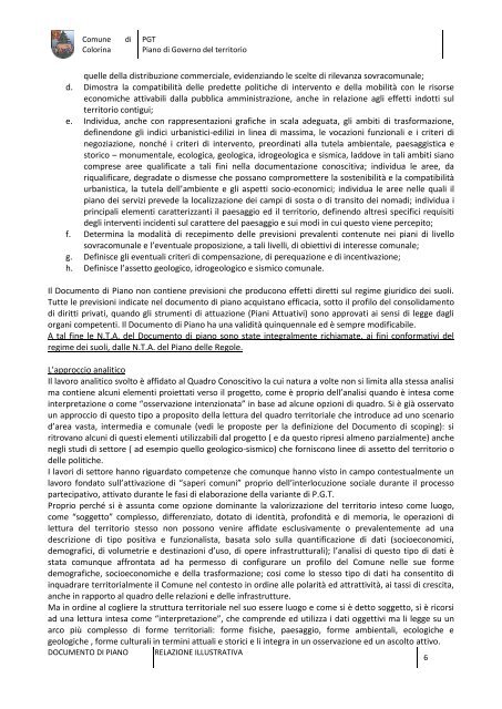 pgt piano di governo del territorio - Comune di Colorina (SO)