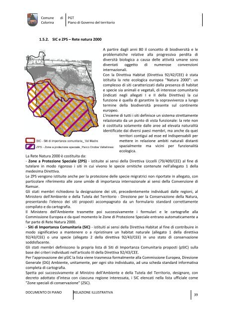 pgt piano di governo del territorio - Comune di Colorina (SO)