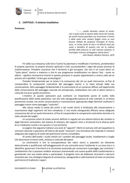 pgt piano di governo del territorio - Comune di Colorina (SO)