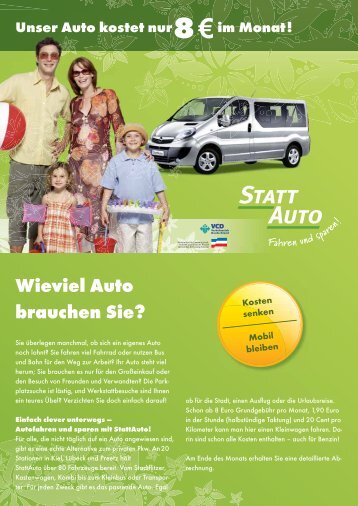 Ich habe80 Autos! - StattAuto Lübeck