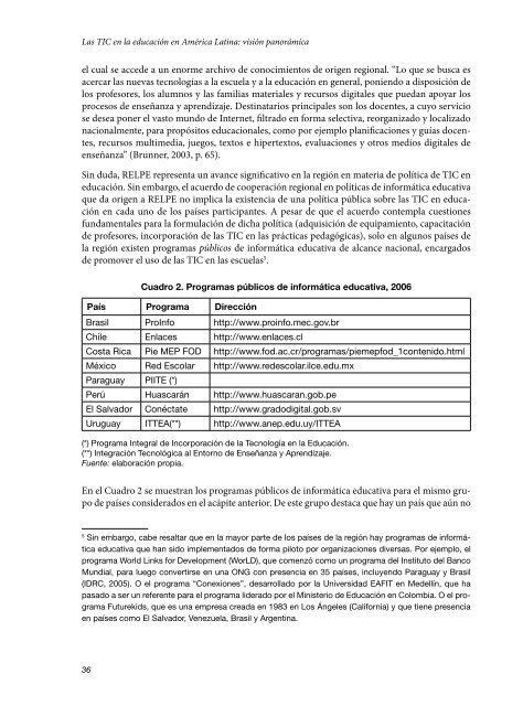 Los desafíos de las TIC para el cambio educativo