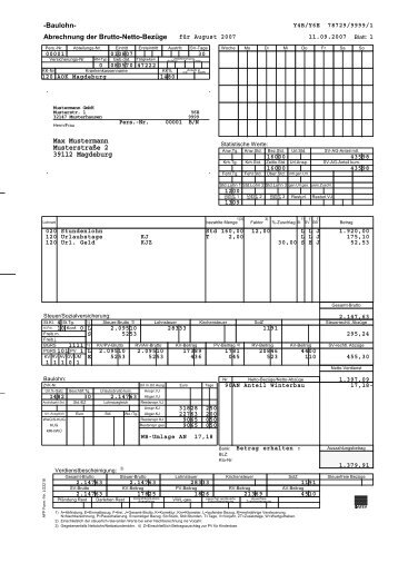 Lohn - STB-DR-Friedrich