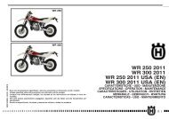 WR 250 2011 WR 300 2011 WR 250 2011 USA - Husqvarna