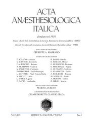 acta anaesthesiologica italica n. 1-2008 - Siared