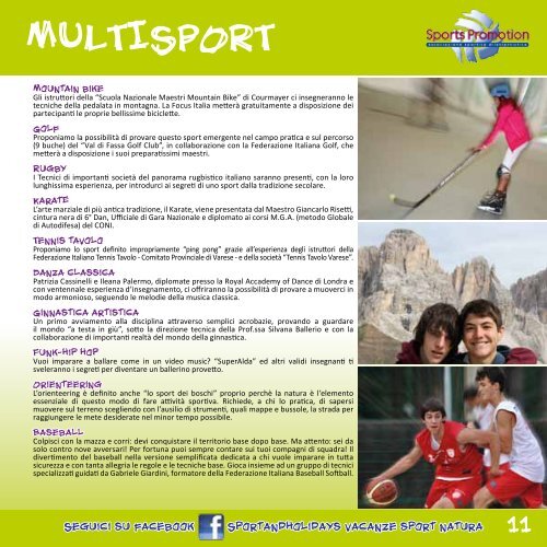 SPORT & HOLIDAYS - Sport and Holidays